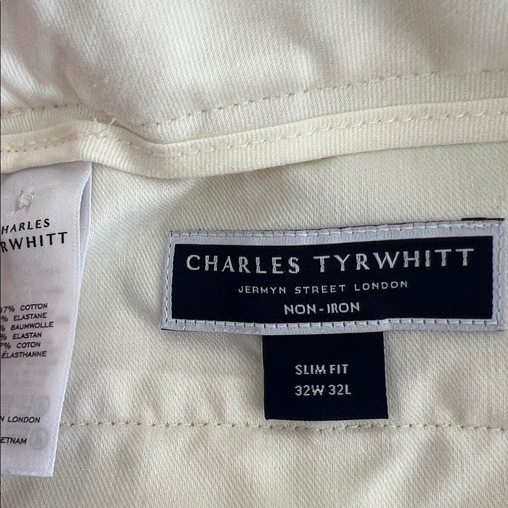 Men's Cream Pants - Picture 3 of 6